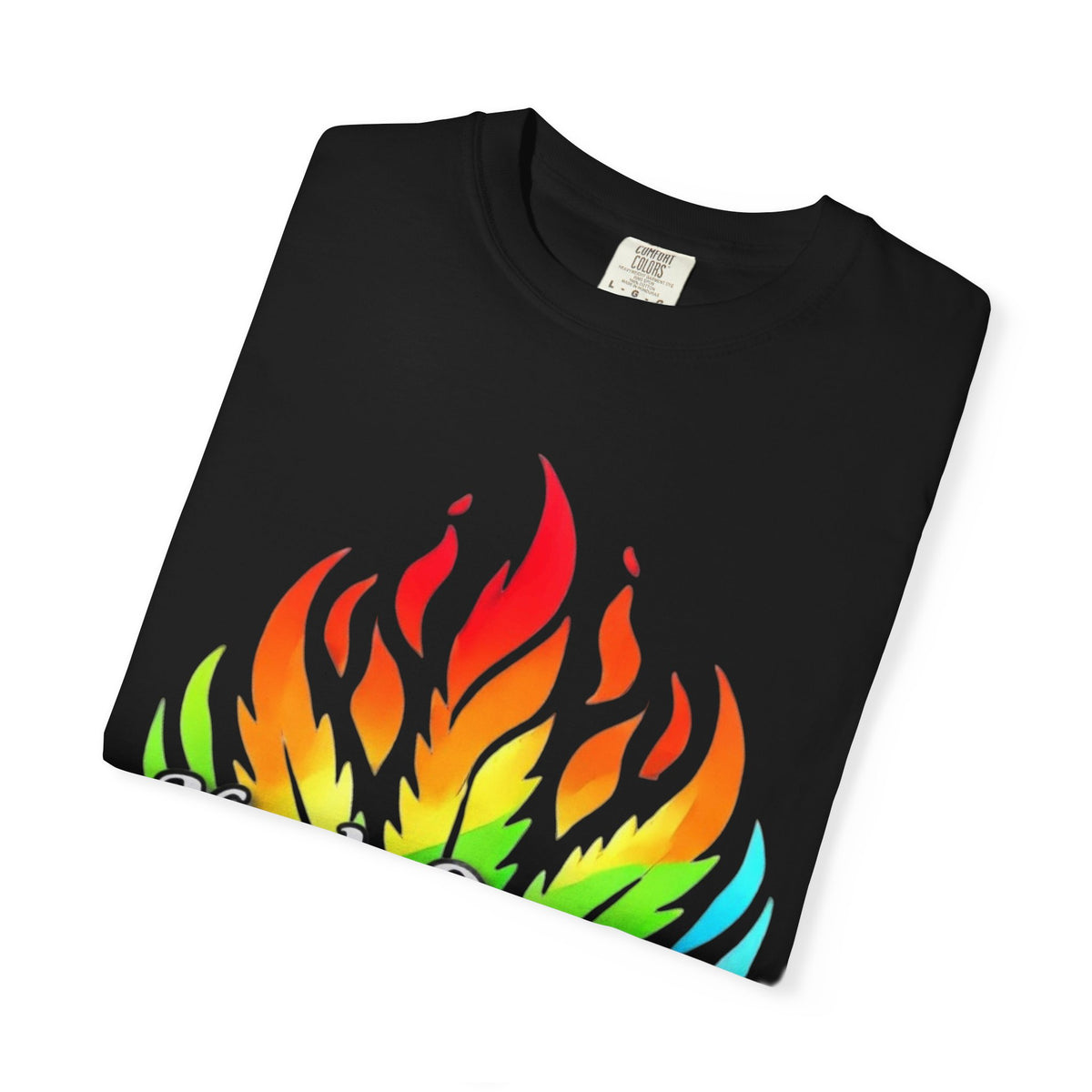 Kush Queers Rainbow Leaf T-Shirt — “Vibes Unmatched” Graphic Tee